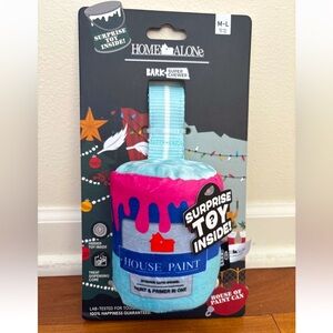 *NEW* BARK SUPER CHEWER HOME ALONE HOUSE PAINT CAN DOG TOY M-L
